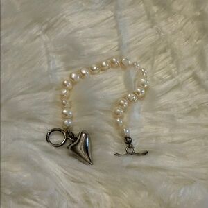 Simon Sebbag Sterling silver and Pearl bracelet